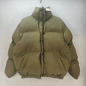 MNML MEN'S MEDIUM OLIVE GREEN EVERYDAY PUFFER JACKET NWT